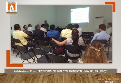 Fotografía 2 de 6 del álbum Curso ESTUDIOS DE IMPACTO AMBIENTAL (MIA, IP, ER, ETC)
