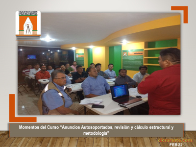 Fotografía 5 de 6 del álbum Curso Anuncios Autosoportados, Revisión Y Cálculo Estructural Y Metodología