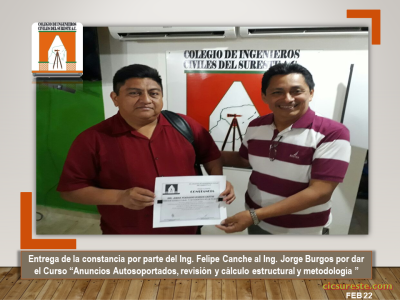 Fotografía 6 de 6 del álbum Curso Anuncios Autosoportados, Revisión Y Cálculo Estructural Y Metodología
