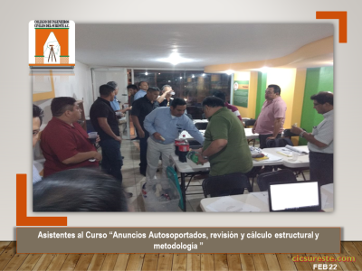 Fotografía 4 de 6 del álbum Curso Anuncios Autosoportados, Revisión Y Cálculo Estructural Y Metodología