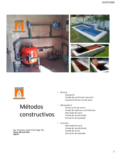 Fotografía 10 de 12 del álbum Curso Revisión Estructural De Albercas