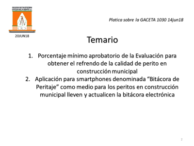 Fotografía 12 de 28 del álbum Curso Revisión Estructural De AlbercasCurso GACETA 1030 Del 20 De Junio De 2018C
